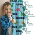 thumbnail image 3 of Blackout Kids Curtains,Blue Cartoon Dinosaurs Repeating Pattern Childrens Insulated Curtains Set Of 2,Bedroom Essentials,Toddler Room Decor 42"x63", 3 of 5