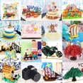 thumbnail image 2 of Tarjetas de feliz cumpleaños Pop UP 3D, tarjeta de felicitación de pastel de invitación, regalo de negocios para niños, postal turístico para amigo, papá, mamá, regalo, 2 of 4