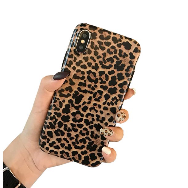 Leopard Print Pattern Soft Rubber TPU Case Cover For Apple iPhone XR