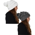 thumbnail image 5 of Cute Trendy 2 Pack Knitted Hats With Pearls, 5 of 10