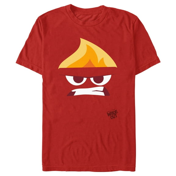 Men's Inside Out Minimalist Anger Face Graphic T-Shirt