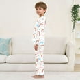 thumbnail image 4 of Unicorn Clouds Stars Cozy Soft Long Sleeves Top and Pants 2 Piece Cool Pjs Pajamas Set Sleepwear Size 3-11Y, 4 of 6