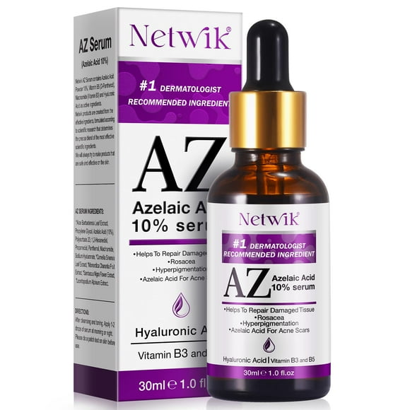 Sérum facial Marianp con ácido hialurónico y ácido azelaico 10% con B3 y B5