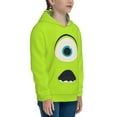 thumbnail image 3 of Monster Inc Girls Boys Graphic Hooded Sweatshirt Sizes 7-20 Pullover Sweatshirt Monster Inc Merch Gifts for Kids Teens, 3 of 7