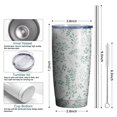thumbnail image 3 of Happy Fall Gobelet Mince 20oz - Bouteille d'Eau Isolée - Tasse de Voyage Isolée, 3 of 6