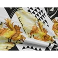 thumbnail image 4 of oneOone Rayon Yellow Fabric Triangle Sewing Craft Projects Fabric Prints By Yard 56 Inch Wide, 4 of 5