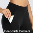 thumbnail image 4 of Women Winter Thermal Workout Yoga Pants with Pockets Fleece Lined Leggings, 4 of 7