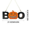 thumbnail image 4 of Taotanxi Halloween Decorations Door Sign Wood Pumpkin Bats Boo Sign Night Light Fall Decorations for Home Wall Accents House Party Apartment Kitchen Window Hanging Table Decor 3.5 × 8.6in, 4 of 7