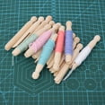 thumbnail image 4 of Thread Spool,10pcs Wooden Spools Embroidery Cross Stitch Storage Tool Sewing Supplies Highly Recommended, 4 of 10