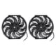 thumbnail image 3 of Ventilador de refrigeración, 2 piezas Ventilador de refrigeración del radiador Accesorio para automóvil Salida de alta intensidad, 3 of 9
