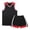 Z17-Black, variant on Kids Basketball Jersey Tank Top Shorts Set Sleeveless 2 Piece Summer Athletic Outfit Breathable Sport Playwear For Toddler Little Boys