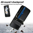 thumbnail image 5 of Allytechgroup Zipper Wallet Phone Case for Samsung Galaxy Z Flip 4, with Stylish Crossbody Strap Cards Slots RFID Blocking Shockproof Protective Luxury Case for Girls Women, Black, 5 of 8