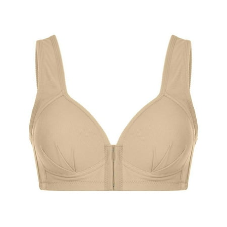 

Akklian Summer Savings Clearance Women s Comfort Wirefree Bra Solid Color Underwear One-Piece Bra Everyday Underwear