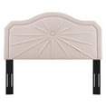 thumbnail image 3 of Ergode Kristin Pleated Performance Velvet King/California King Headboard - Pink, 3 of 5