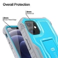 thumbnail image 3 of FITO For iPhone 12 Mini Case, Phone Case with Screen Protector and Kickstand (Blue), 3 of 7