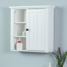 Elegant Home Fashions Teton Bathroom Storage Wall Cabinet