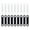 Black, white, variant on Howish Silicone Strips 50pcs Non-Rubber Hanger Grips Silicone Clothing Strips,silicone(4.13"X0.87"X0.04")