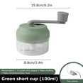 thumbnail image 3 of Manual Food Processor Vegetable Chopper, Mini Garlic Chopper Portable Handcrank Garlic Grinder Masher Onion Chopper, Manual Food Chopper Vegetable Cutter for Veggies, Ginger, Fruits, Nuts, Herbs, 3 of 8