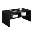 thumbnail image 3 of Convenience Concepts Northfield Table Basse Amiral Deluxe avec Étagères, Noir, 3 of 7