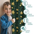 thumbnail image 3 of Blackout Kids Curtains,Green Octopus Planet Star Pattern Childrens Insulated Curtains Set Of 2,Bedroom Essentials,Toddler Room Decor 42x84in(106x213cm), 3 of 5