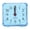 Blue, variant on Compact Square Crystal Alarm Clock for Bedside, Easy Read Dial