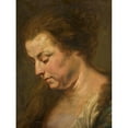 thumbnail image 3 of Follower of Peter Paul Rubens 19x24 Black Modern Framed Museum Art Print Titled - Study for a Woman's Head, 3 of 5