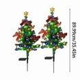 thumbnail image 4 of Solar Christmas Tree Lights Decorations Outdoor Waterproof, LED Lights Christmas Solar Stake Lights Cemetery Christmas Tree for Grave Pathway Outside Garden Yard Lawn, 4 of 7