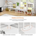 thumbnail image 5 of Kitchen Countertop Organizer - 3 Tier Corner Shelf, Bathroom Counter Organizer, Spice Rack, Coffee Bar, Over Sink, Rustic Brown, 5 of 8
