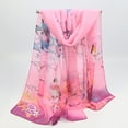thumbnail image 2 of BRDFRL Scarves for Women Lightweight Summer Floral Print Pattern Scarf for Women Dressy Long Thin Scarf Shawl(Pretty Style), 2 of 2