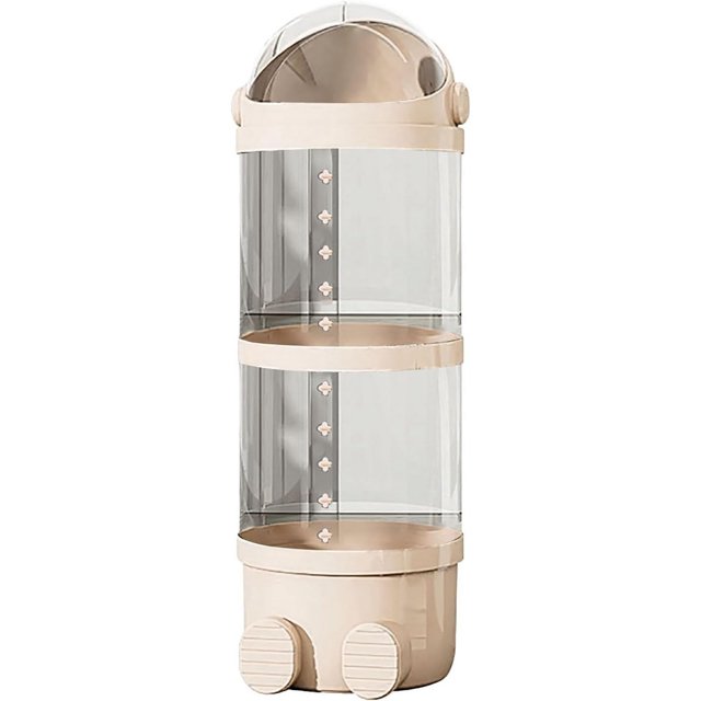Vertical Toy Storage Tube, Vertical Stuffed Animal Storage Tube Clear, Vertical Storage Tube, Clear Stuffed Animal Display with Lid, for Room, Living Room, Bedroom (Beige, 38.2in)