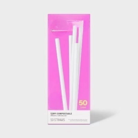 Straws - 50ct/1.69oz - up&up