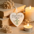 thumbnail image 3 of Thank You Friends Heart Shaped Ornament, Christmas Decoration 2026 Heart-Shaped Sea Glass Style Acrylic Hanging Ornaments, Friendship Keepsake Gift for Friends, 3 of 6