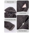 thumbnail image 4 of Abrigo de piel sintética Bellivera 1801A para mujer, color gris, talla XXL, 4 of 6
