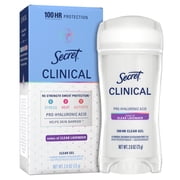 Secret Clinical 100HR Antiperspirant Deodorant, Invisible Solid, Clean Lavender, 2.6oz