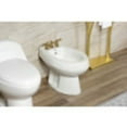 thumbnail image 3 of Kingston Brass KB327ACL American Classic Three-Handle Bidet Faucet, Brushed Brass, 3 of 5