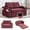 WINE RED, variant on 2 in 1 Convertible Sofa Bed with Pillows, Fold Out Floor Couch Corduroy for Living Room Bedroom Lounge, Expandable Double Sofa Bed Wine Red 53.5x31.5x32.5 inch