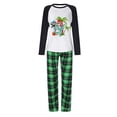 thumbnail image 4 of Pijamas familiares a juego de Navidad, conjuntos de pijamas verdes, Santa, dinosaurio, Verano, 4 of 4