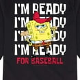 thumbnail image 3 of SpongeBob SquarePants - Ready For Baseball - Toddler And Youth Long Sleeve Graphic T-Shirt, 3 of 6