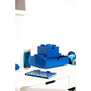 LEGO 8-Knob Stackable Plastic Desk Organizer Drawer, Blue