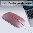 thumbnail image 3 of Ratón inalámbrico Bluetooth KANMABPC recargable Silent Rose, 3 of 7