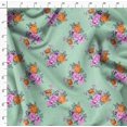 thumbnail image 4 of Soimoi Velvet Fabric Florals Floral Decor Fabric Printed Yard 58 Inch Wide, 4 of 6