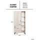 thumbnail image 5 of Closet Ropero, Armario Moderno con Puertas y Cajones, Mueble Organizador para Dormitorio, Diseño Minimalista y Duradero., 5 of 5