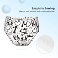 thumbnail image 3 of Teen Girls Underwear - Cute French Bulldog Black White Soft Cotton Briefs Panties for Teens Breathable Panty Girls Briefs, 3 of 8