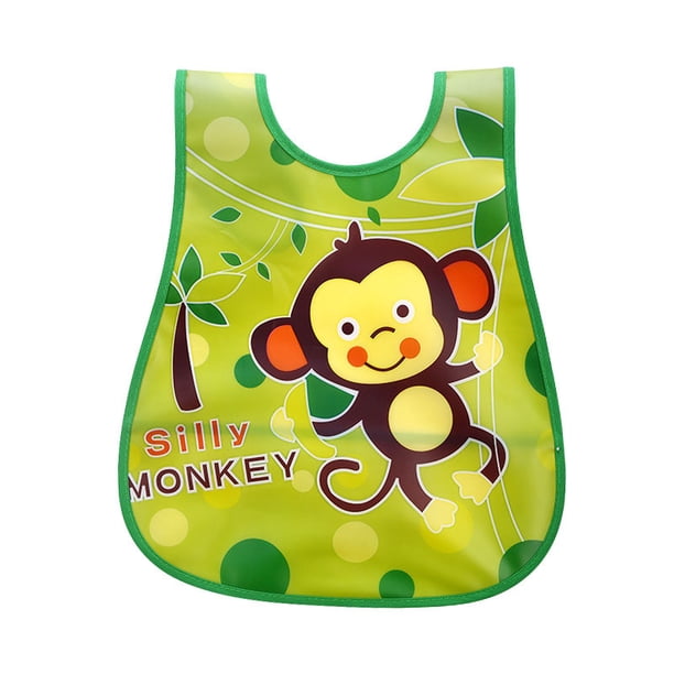 Baberos Bebé TSD Impermeables - Pack 5 Unidades, Ajustables, Con Bolsillo Recogecomida