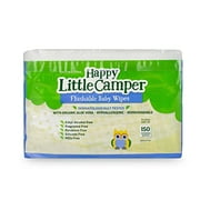Natural Flushable Wet Wipes With Aloe Vera And Vitamin E, Chlorine-Free, Gentle, Hypoallergenic And Dermatologically Tested, Septic Safe, Blue, Unscented, 150 Count