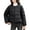 Black, variant on Women's Packable Down Jacket Lightweight Puffer Jacket Hooded Winter Coat Coffee S