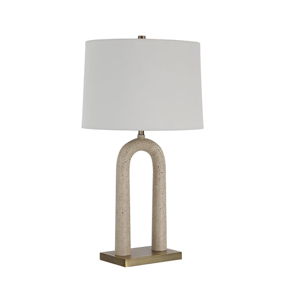 Everren Primula 28.5" Height Table Lamp, Cream