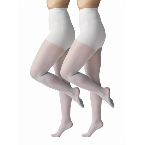 Silk Impressions Women's Sheer Support Pantyhose, 40 Denier Sheer, 2-Pack, Sizes S-3XL