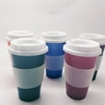 thumbnail image 6 of 5 Pack Color Changing Cups, Trianu 16oz Reusable Plastic Cups with Lids ,Coffee Cups for Smoothies, Iced Coffee, Cold Drinks Perfect Tumbler for Kids and Adults Parties and Birthddy, 6 of 6