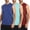 Aqua & Red & Royal, variant on 3-Pack Men's Moisture Wicking Performance Sleeveless Muscle Tee (S - 3XL)